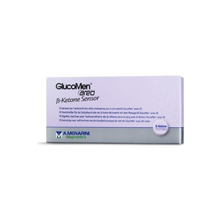 A. Menarini Diagnostics Strisce Misurazione Chetonemia Glucomen Areo B-ketone Sensor 10 Pezzi A. Menarini Diagnostics - 1 A. Menarini Diagnostics Strisce Misurazione Chetonemia Glucomen Areo B-ketone Sensor 10 Pezzi A. Menarini Diagnostics - 1