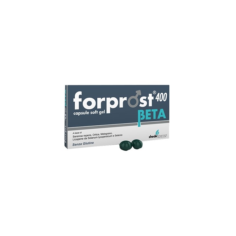 Shedir Pharma Unipersonale Forprost 400 Beta 15 Capsule Soft Gel - Integratori per prostata - 938872203 - Shedir Pharma - € 2...