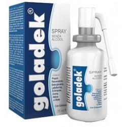 Goladek Spray Senza Alcool 25 Ml - Prodotti fitoterapici per raffreddore, tosse e mal di gola - 939284131 - Goladek