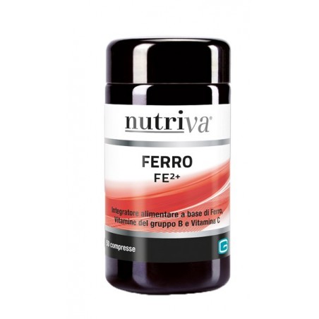 Nutriva Ferro Fe2+ 50 Compresse - Vitamine e sali minerali - 939928370 - Nutriva - € 16,50