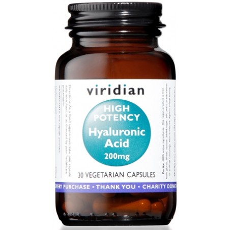 Natur Viridian Hyaluronic Acid High Potency 30 Capsule Viridian Acido Ialuronico Alta Concentrazione - Pelle secca - 97398972...