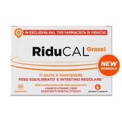 Chemist's Riducal Grassi Integratore Per Il Peso Corporeo 30 Compresse - Integratori per dimagrire ed accelerare metabolismo ...