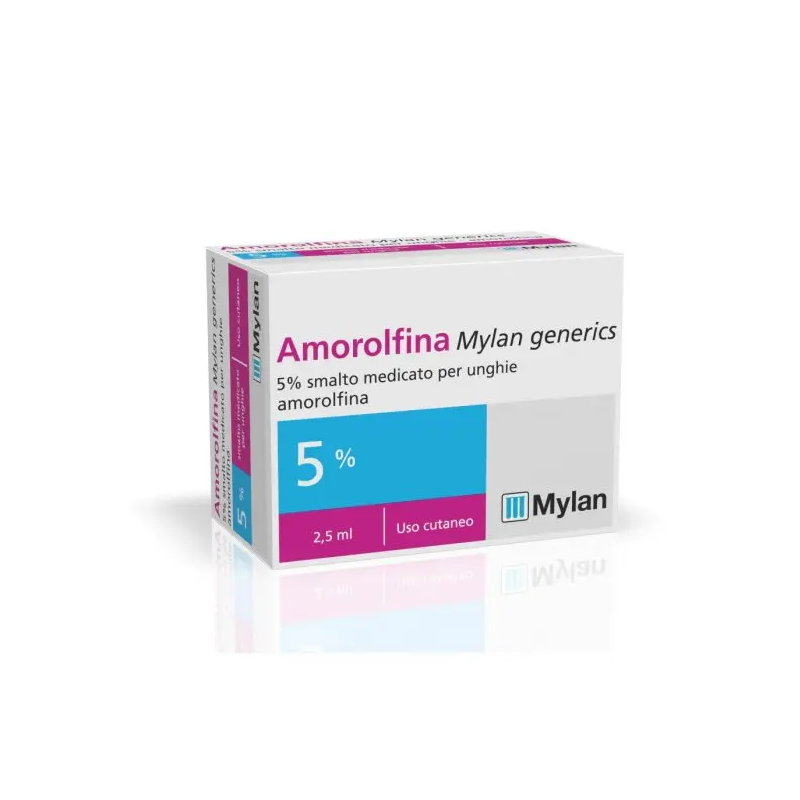 Mylan Generics Amorolfina 5% Smalto Medicato Per Unghie 2,5 Ml - Trattamenti per onicofagia - 042205017 - Mylan - € 20,35