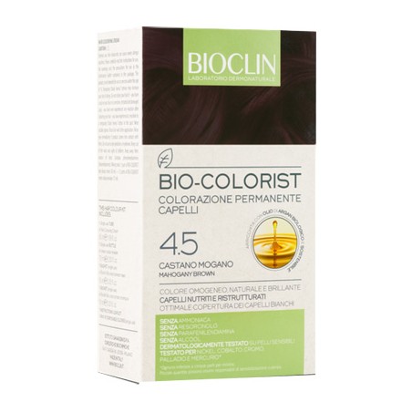 Ist. Ganassini Bioclin Bio Colorist 4,5 Castano Mogano - Tinte e colorazioni per capelli - 975025204 - Bioclin - € 16,00