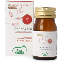 Alta Natura-inalme Ananas 500 40 Compresse 500mg Terranata - Integratori drenanti e pancia piatta - 978845574 - Alta Natura -...