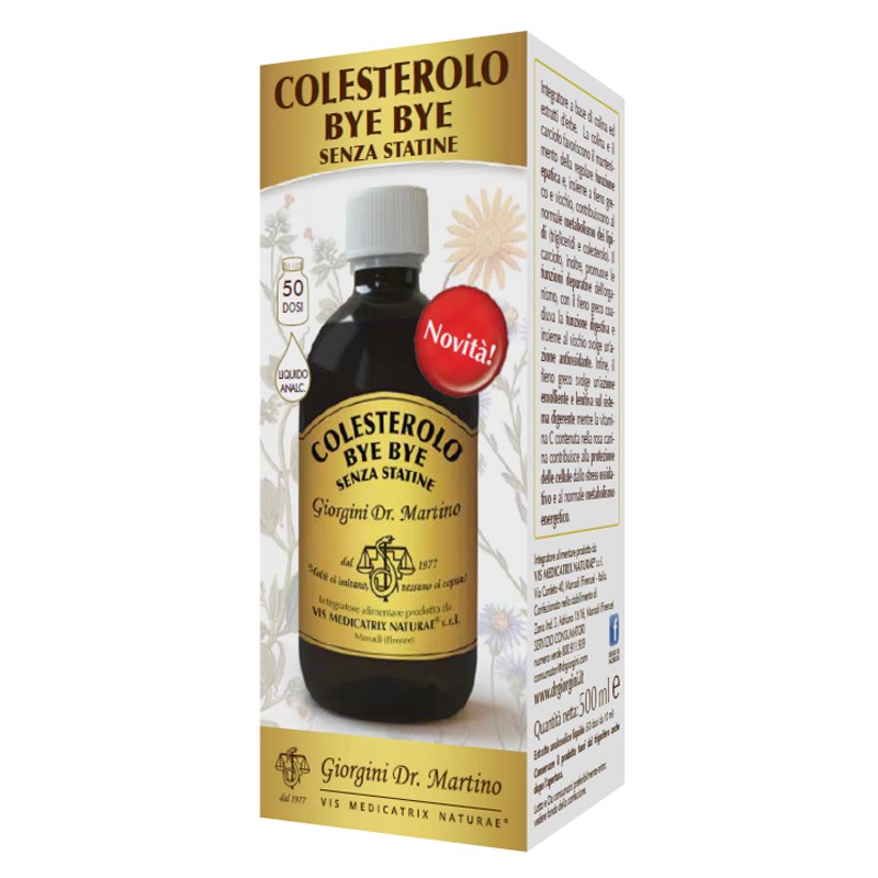 Giorgini Dr. Martini Colesterolo Bye Bye Senza Statine 500 Ml - Integratori per il cuore e colesterolo - 983278084 - Dr. Gior...