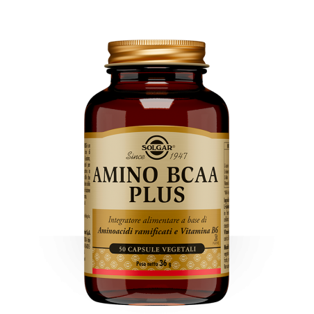Solgar Amino BCAA Plus Aminoacidi Ramificati 50 Capsule - Vitamine e sali minerali - 943320301 - Solgar - € 24,04