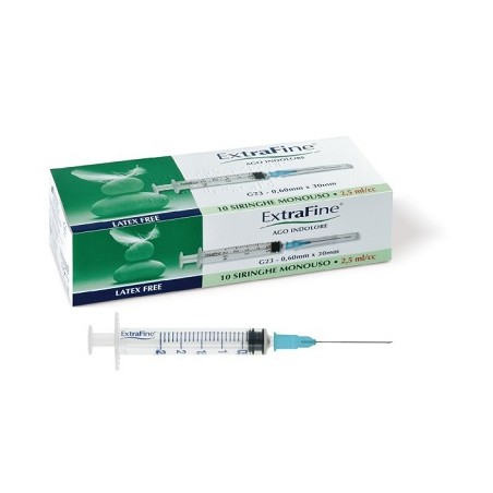 Desa Pharma Siringa Ipodermica Extrafine 2,5 Cc G23 0,60x30 10 Pezzi - Rimedi vari - 927498511 - Desa Pharma - € 2,59