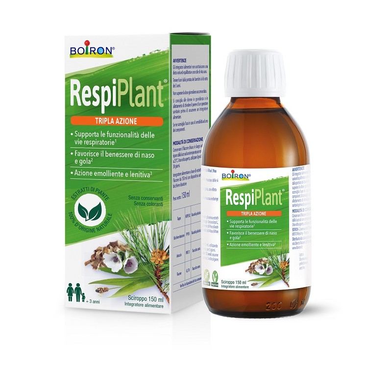 Boiron Respiplant Sciroppo 150 Ml - Integratori per apparato respiratorio - 983836584 - Boiron - € 9,81