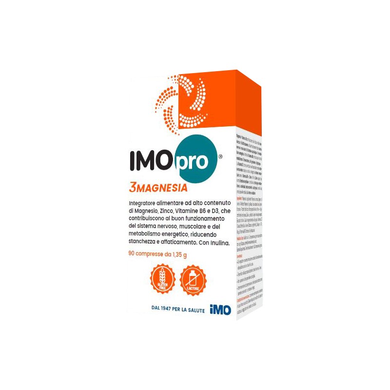 Imopro 3 Magnesia 90 Compresse - Carenza di ferro - 982895296 - Imo - € 20,26