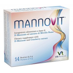 Vr Medical Mannovit 14 Bustine - Integratori per apparato uro-genitale e ginecologico - 977796224 - Vr Medical - € 23,62