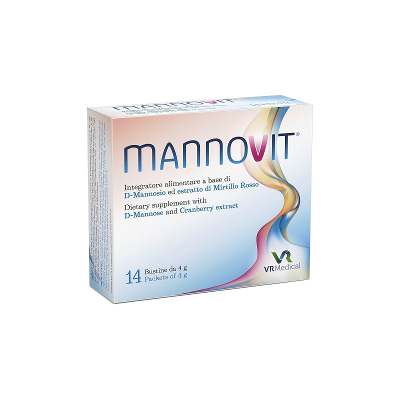 Vr Medical Mannovit 14 Bustine - Integratori per apparato uro-genitale e ginecologico - 977796224 - Vr Medical - € 23,62