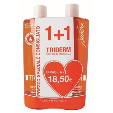 Bionike Triderm Sapone Di Marsiglia Bipack 2 Flaconi Da 500 Ml BioNike - 1 Bionike Triderm Sapone Di Marsiglia Bipack 2 Flaconi Da 500 Ml BioNike - 1