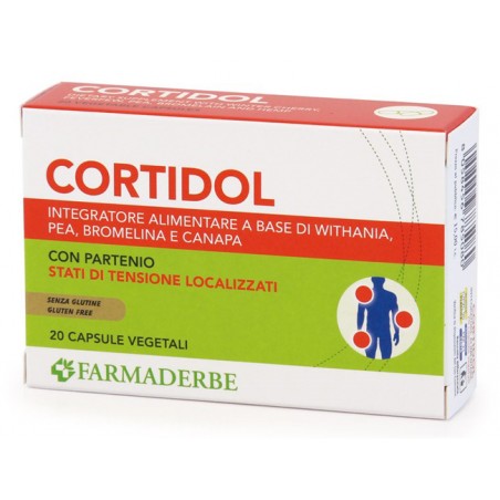 Farmaderbe Cortidol Sollievo Articolazioni E Stanchezza 20 Capsule - Integratori per articolazioni ed ossa - 983280342 - Farm...