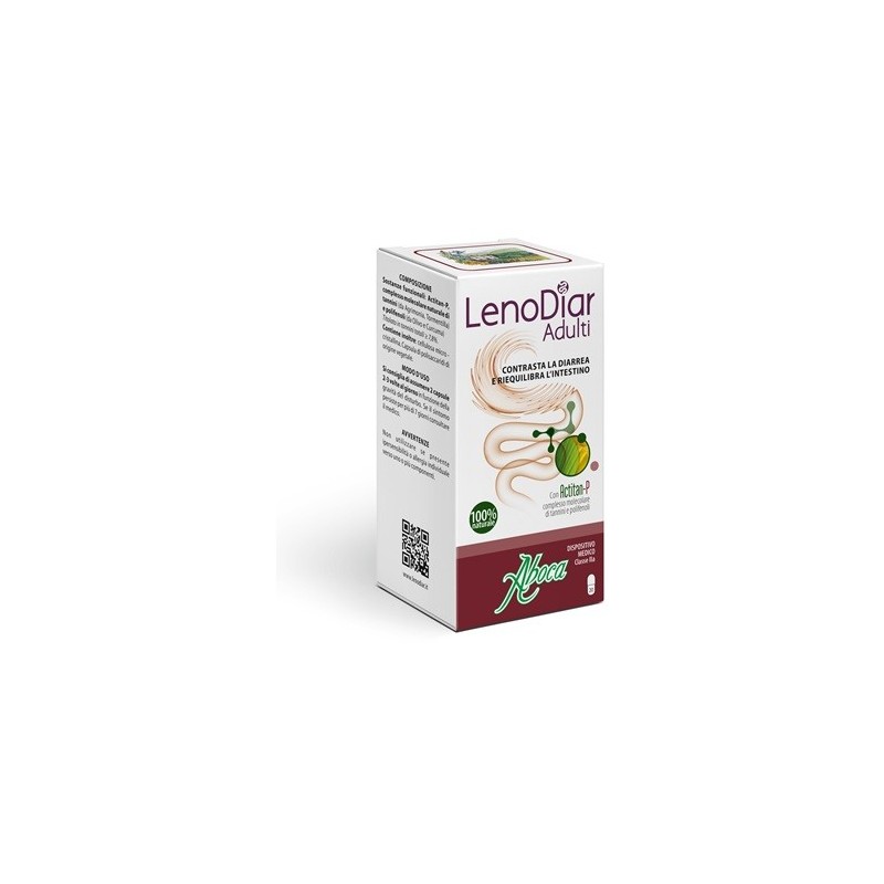 Aboca Lenodiar Adulti Contrasta la Diarrea 20 Capsule Aboca - 1