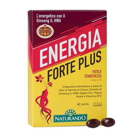 Naturando Energia Forte Plus 40 Perle - Integratori per concentrazione e memoria - 930661424 - Naturando - € 14,10