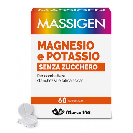 Marco Viti Massigen Magnesio Potassio Senza Zuccheri 60 Compresse - Carenza di ferro - 944292527 - Massigen - € 6,84