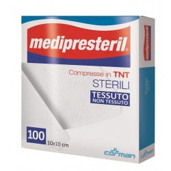 Corman Garza Compressa Medipresteril Tnt 10x10cm 100 Pezzi - Medicazioni - 984209609 - Corman - € 2,19