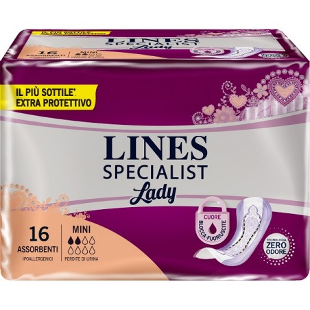 Fater Pannolone Sagomato Lines Specialist Mini 16 Pezzi Fater - 1 Fater Pannolone Sagomato Lines Specialist Mini 16 Pezzi Fater - 1