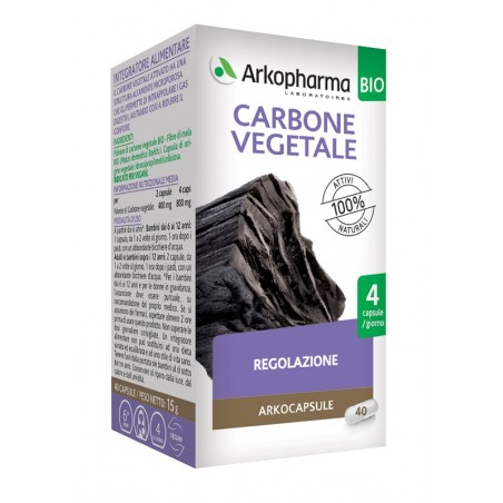 Arkofarm Arko Capsule Carbone Vegetale Bio 40 Capsule Arkofarm - 1 Arkofarm Arko Capsule Carbone Vegetale Bio 40 Capsule Arkofarm - 1