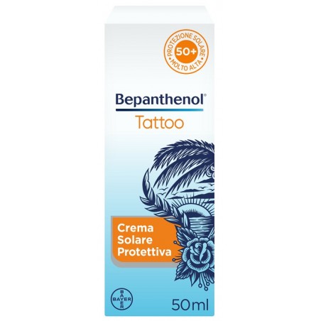 Bayer Bepanthenol Tattoo Crema Solare Protettiva Spf50+ 50 Ml - Solari corpo - 983773603 - Bepanthenol - € 13,34