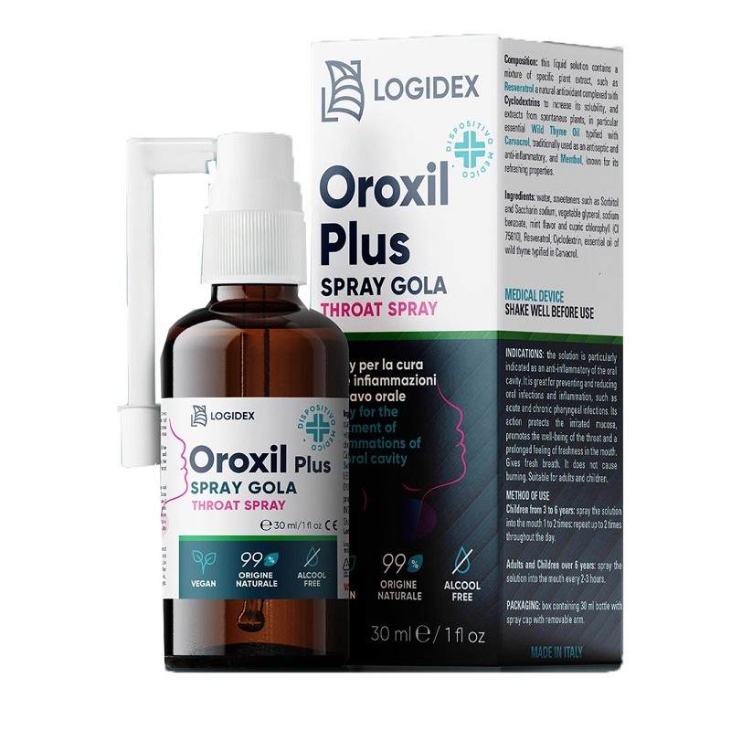 Logidex Oroxil Plus Spray Gola 50 Ml - Integratori per mal di gola - 984783884 - Logidex - € 14,77