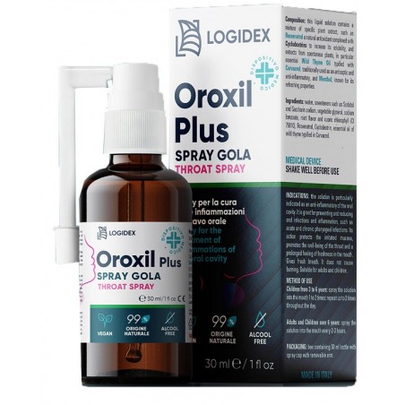 Logidex Oroxil Plus Spray Gola 50 Ml - Integratori per mal di gola - 984783884 - Logidex - € 14,77