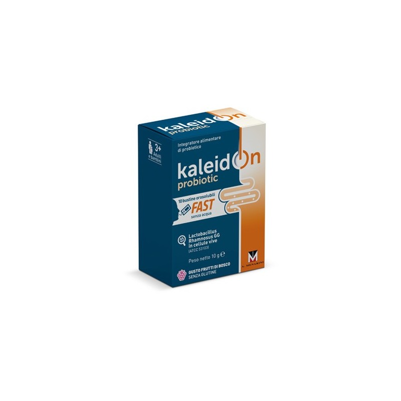 Kaleidon Probiotic Fast Frutti Di Bosco 10 Buste Orosolubili - Integratori di fermenti lattici - 973211117 - Kaleidon - € 11,93