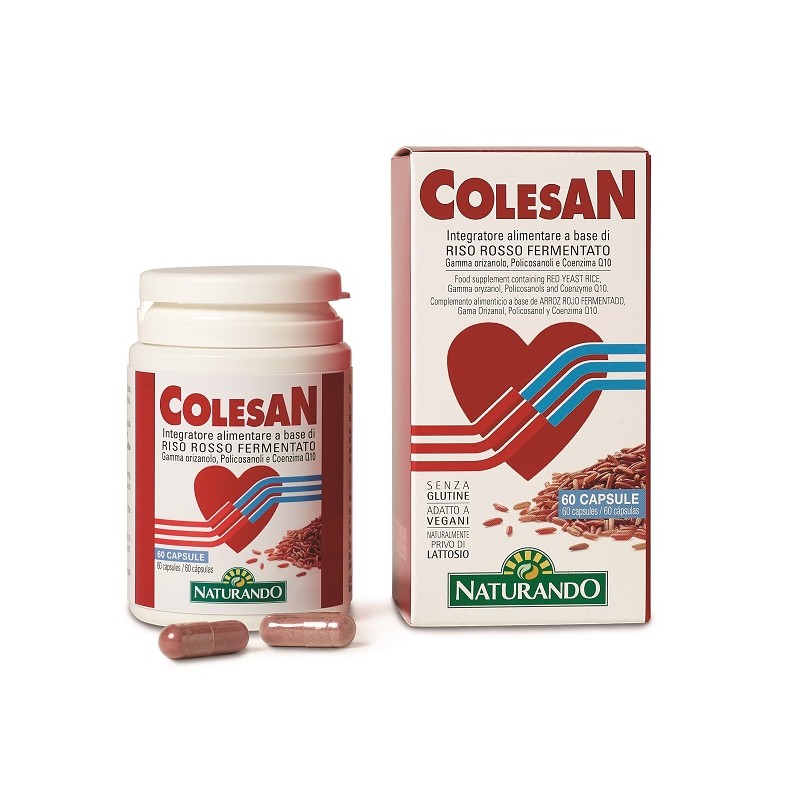 Naturando Colesan 60 Capsule - Integratori per il cuore e colesterolo - 933780544 - Naturando - € 19,55