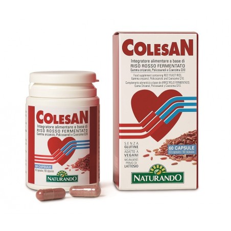 Naturando Colesan 60 Capsule - Integratori per il cuore e colesterolo - 933780544 - Naturando - € 19,43