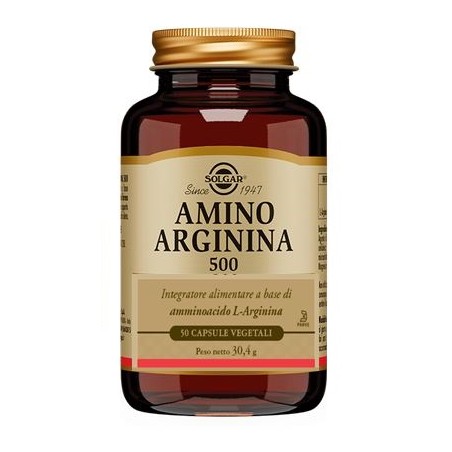 Solgar Amino Arginina 500 Integratore 50 Capsule Vegetali Solgar - 1 Solgar Amino Arginina 500 Integratore 50 Capsule Vegetali Solgar - 1