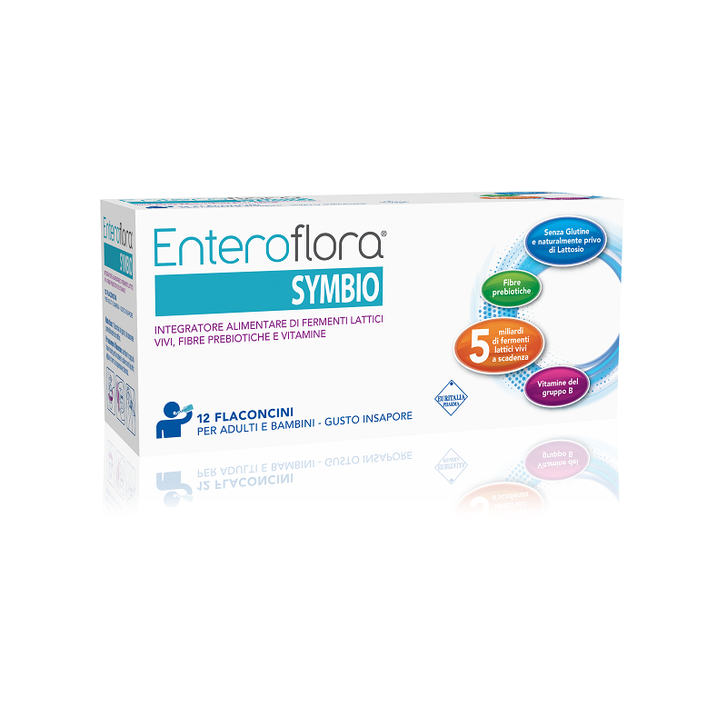 Euritalia Pharma Enteroflora Symbio 12 Flaconcini Da 10 Ml - Fermenti lattici - 976278198 - Euritalia Pharma - € 13,54