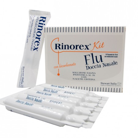 Stewart Italia Rinorex Flu Doccia Kit - Soluzioni Ipertoniche - 981431721 - Stewart Italia - € 13,76