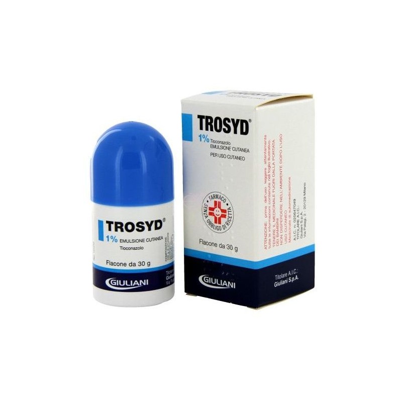 Trosyd 1% Emulsione Cutanea Per Dermatomicosi e Dermatofiti 30 G - Farmaci per micosi e verruche - 025647049 - Trosyd - € 9,48