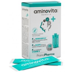Promopharma Aminovita Plus Memoria 20 Stick Pack X 2 G - Integratori per concentrazione e memoria - 978508392 - Promopharma -...