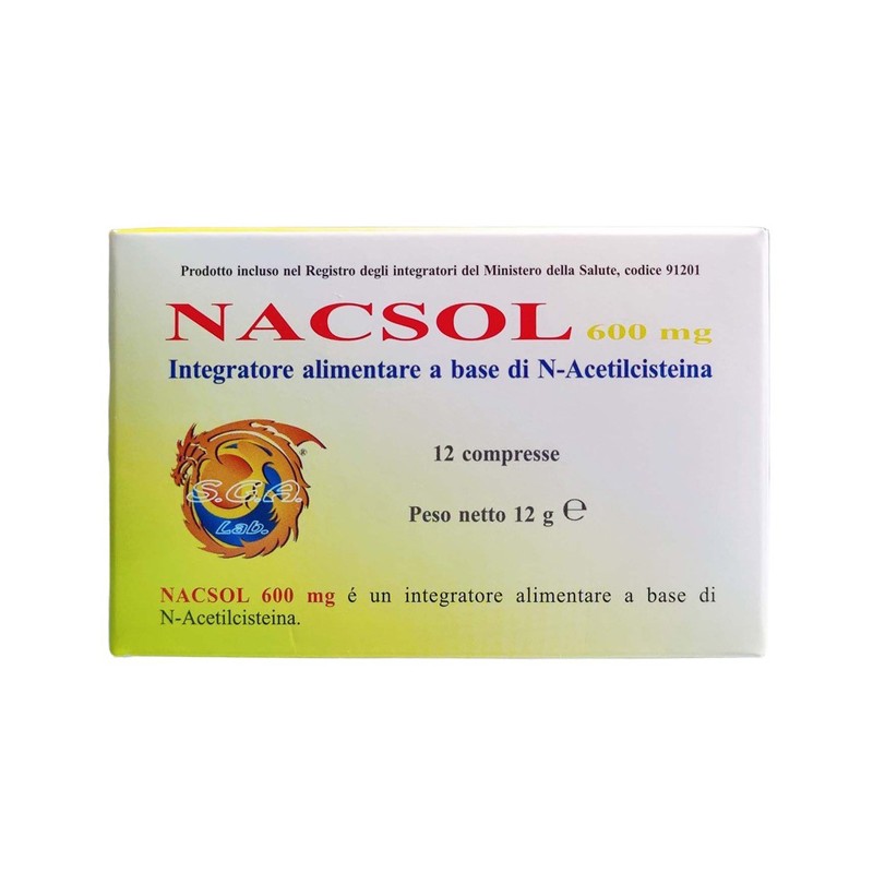 Nacsol Integratore Antiossidante e Disintossicante 12 Compresse - Integratori per apparato respiratorio - 972451811 - S. G. A...