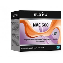 Nutriva Nac 600 Integratore Antiossidante 20 Bustine - Integratori antiossidanti e anti-età - 985831092 - Nutriva - € 15,00