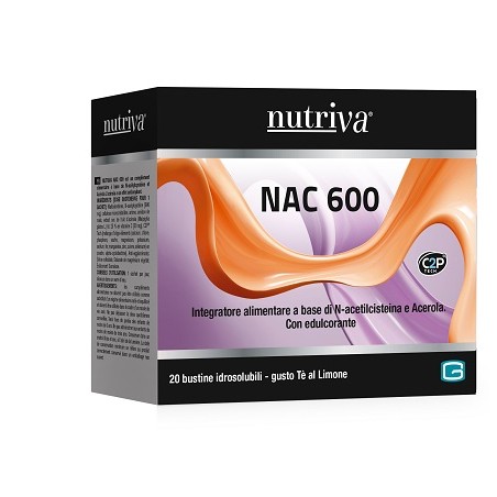 Nutriva Nac 600 Integratore Antiossidante 20 Bustine - Integratori antiossidanti e anti-età - 985831092 - Nutriva - € 12,93