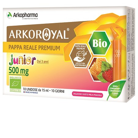 Arkofarm Arkoroyal Pappa Reale Biologica 500 Mg 10 Unica Dose - Integratori per concentrazione e memoria - 920913365 - Arkofa...