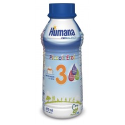 Humana Italia Humana 3 Probal Bottiglia 470 Ml - Latte in polvere e liquido per neonati - 940362890 - Humana - € 1,66