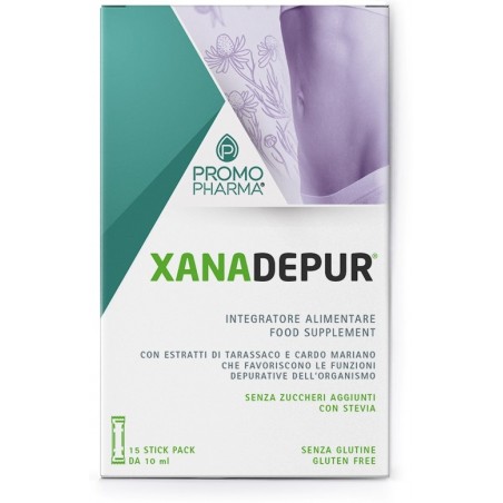 Promopharma Xanadepur 15 Stick 10 Ml - Integratori drenanti e pancia piatta - 975877402 - Promopharma - € 11,53