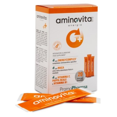 Promopharma Aminovita Plus Energia 20 Stick Pack X 2 G - Integratori per concentrazione e memoria - 978508380 - Promopharma -...