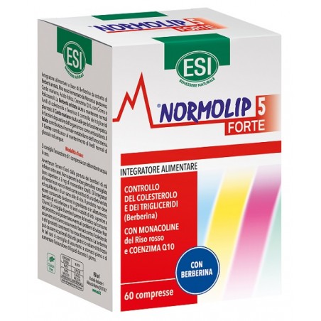 Esi Normolip 5 Forte Riduce Colesterolo e Trigliceridi 60 compresse Esi - 1 Esi Normolip 5 Forte Riduce Colesterolo e Trigliceridi 60 compresse Esi - 1