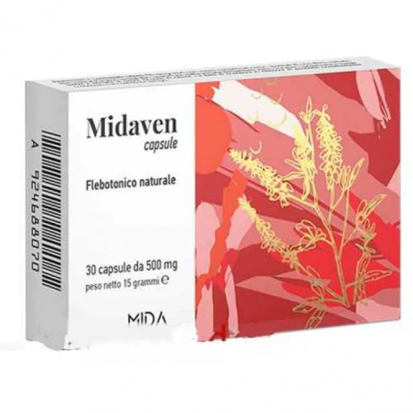 Mida Midaven Integratore Per Emorroidi e Insufficienza Venosa 30 Capsule Mida Farmaceutici Group - 1 Mida Midaven Integratore Per Emorroidi e Insufficienza Venosa 30 Capsule Mida Farmaceutici Group - 1