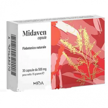 Mida Midaven Integratore Per Emorroidi e Insufficienza Venosa 30 Capsule - Integratori per circolazione e microcircolo - 9246...