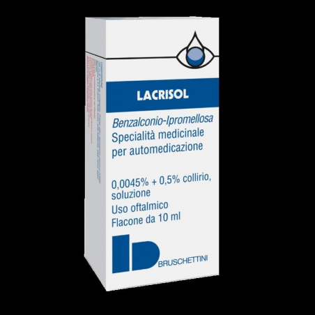 Bruschettini Lacrisol 0,0045% + 0,5% Collirio, Soluzione - Rimedi vari - 032184018 - Bruschettini - € 7,69