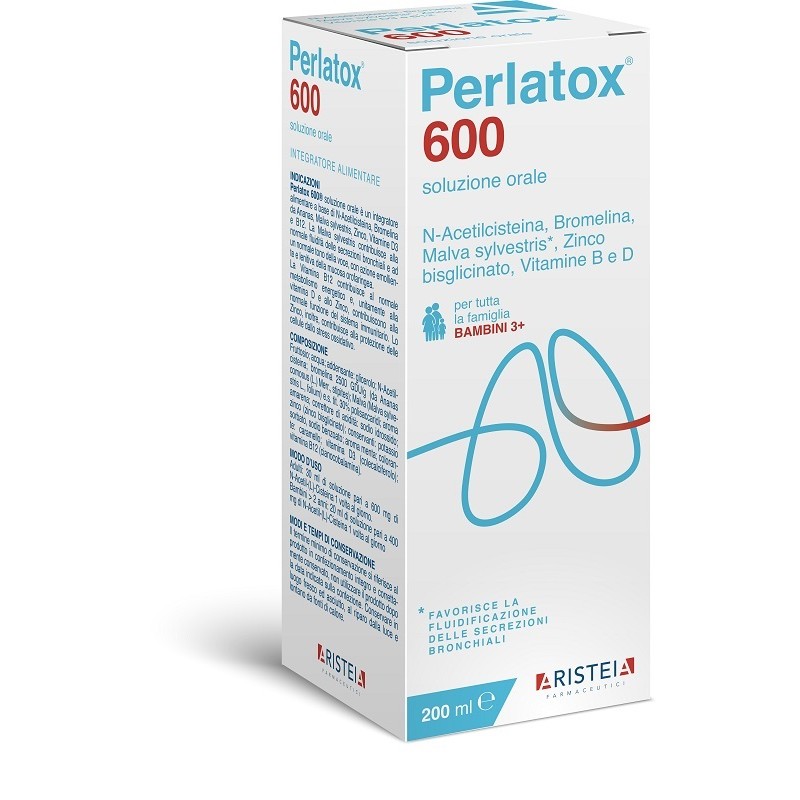 Aristeia Farmaceutici Perlatox 600 200 Ml - Integratori per apparato respiratorio - 986004683 - Aristeia Farmaceutici - € 11,73