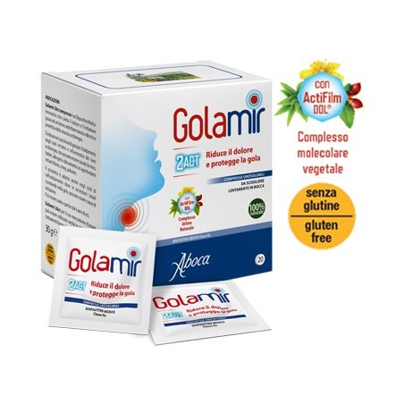 Aboca Golamir 2Act Mal di Gola 20 Compresse Orosolubili Aboca - 1 Aboca Golamir 2Act Mal di Gola 20 Compresse Orosolubili Aboca - 1