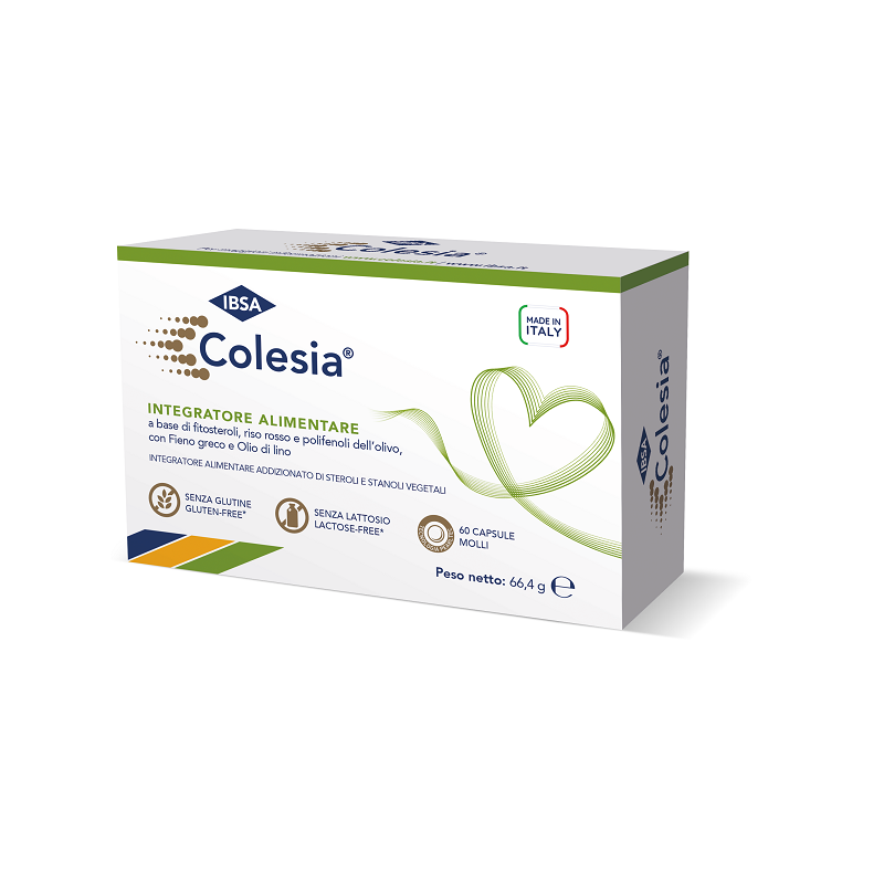 Colesia per Combattere Colesterolo HDL 60 Capsule Molli Ibsa - 1