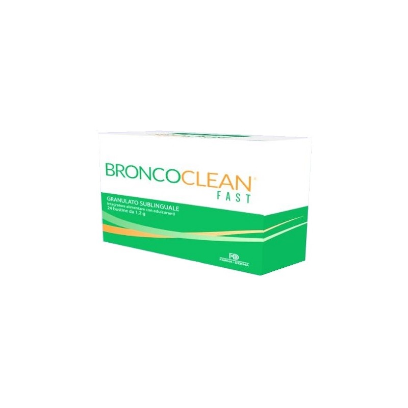 Farma-derma Broncoclean Fast Granulato Sublinguale 24 Bustine - Integratori per apparato respiratorio - 944271802 - Broncocle...